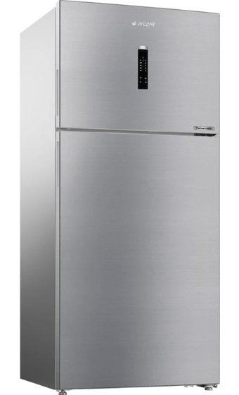 Arçelik 583628 EI Çift Kapılı No Frost E 630 lt Rustik Gri Üstten Donduruculu Kombi Tipi Buzdolabı
