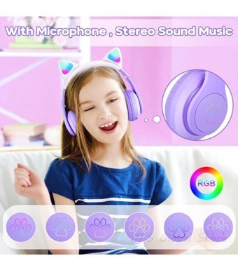 Vooka Vilya Kulak Üstü Kablosuz Bluetooth Kulaklık Mor