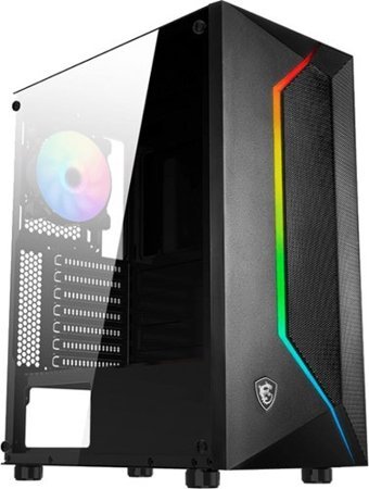Msi Mag Vampiric 100R RGB 2 Fanlı Siyah Dikey Kullanım ATX Bilgisayar Kasası