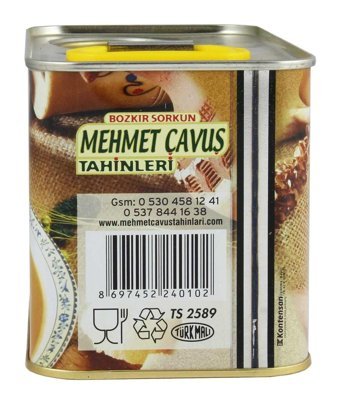 Mehmet Çavuş Kepekli Bozkır Teneke Kutu Tahin 1 kg