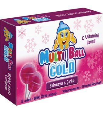 Multi Ball Çinko Aromalı Çocuk Vitamin 12 Adet