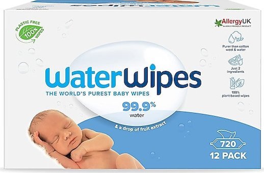 Water Wipes Yeni Biodegradable Original Baby Wipes 60 Yaprak 8'li Paket Islak Mendil