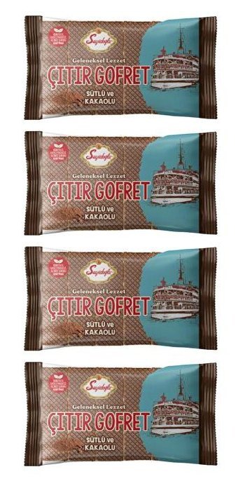 Seyidoğlu Sütlü Çikolatalı Gofret 4x200 gr