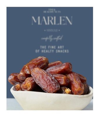 Marlen Medine Organik Şekersiz Çekirdekli Hurma 1 kg