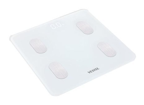 Vestel V-FIT Yağ Ölçen Vücut Analizi Yapan Bluetoothlu Kas Ölçen Dijital Akıllı Tartı