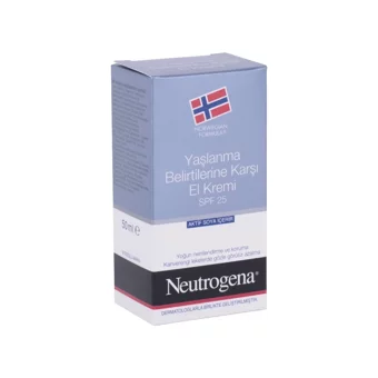 Neutrogena Norveç Formulü Tüm Ciltler Güneş Koruyuculu Organik Vegan Parfümsüz El Kremi 50 ml