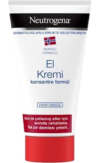Neutrogena Norveç Formulü Gliserinli Kuru Ciltler Organik Vegan Parfümlü-Parfümsüz El Kremi 75 ml