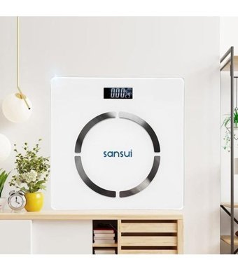 Sansui Yağ Ölçen Vücut Analizi Yapan Bluetoothlu Kas Ölçen Dijital Akıllı Tartı