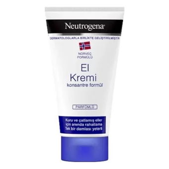 Neutrogena Norveç Formulü Gliserinli Kuru Ciltler Organik Vegan Parfümlü-Parfümsüz El Kremi 75 ml