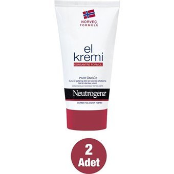 Neutrogena Norveç Formulü Gliserinli Kuru Ciltler Organik Vegan Parfümsüz El Kremi 2x75 ml