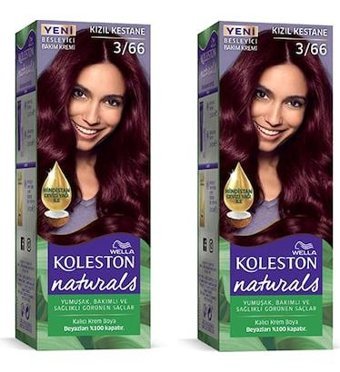 HbsStor 3.66 Kızıl Kestane Krem Saç Boyası 2x50 ml