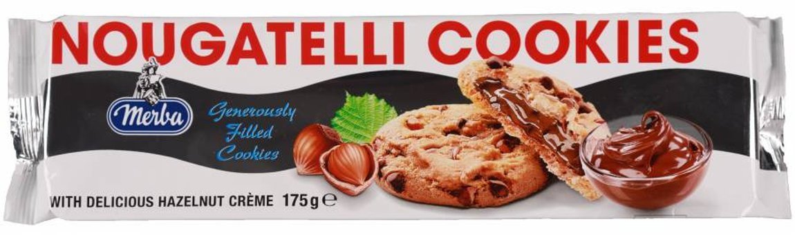 Merba Nougatelli Cookies Fındık Kremalı Bisküvi 175 gr