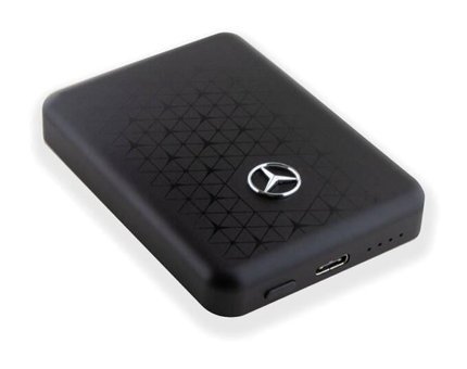 Mercedes Benz Işıklı 5000 mAh Powerbank Siyah