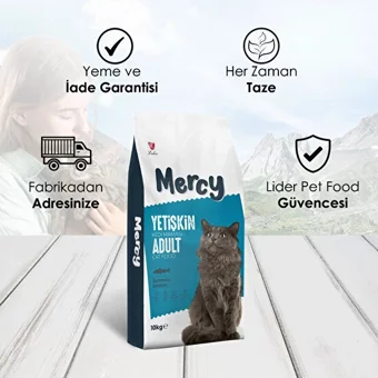 Mercy Somonlu Yetişkin Kuru Kedi Maması 10 kg
