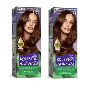 HbsStor 5.73 Altın Kestane Krem Saç Boyası 2x50 ml