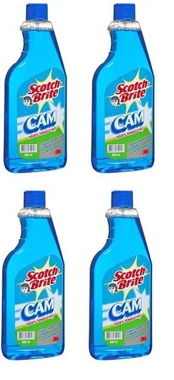 Scotch Brite Cam Temizleyici Sıvı 4x500 ml