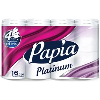 Papia Pamuksu Yumuşaklık 3 Katlı 16'lı Rulo Tuvalet Kağıdı