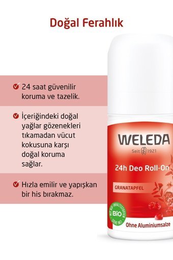 Weleda Granatapfel Roll-On Kadın Deodorant 50 ml