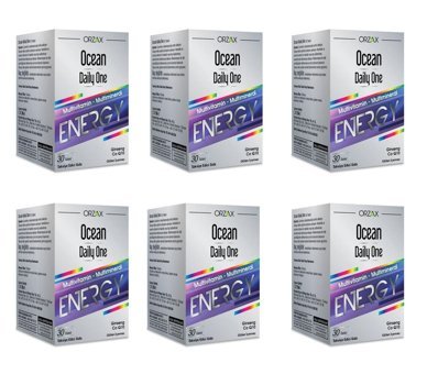 Ocean Daily One Energy Yetişkin Vitamin 6x30 Adet Tablet