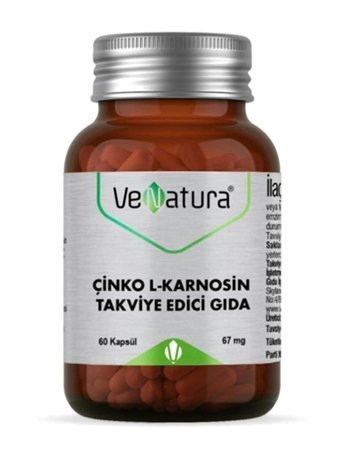 Venatura Çinko L-karnosin Yetişkin Vitamin 60 Adet Kapsül
