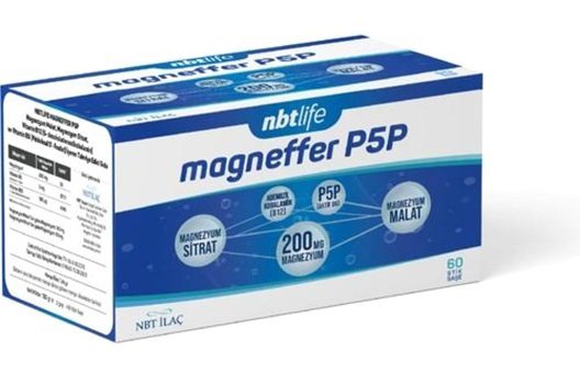 Nbt Life Magneffer P5P Yetişkin Vitamin 60 Adet Tablet