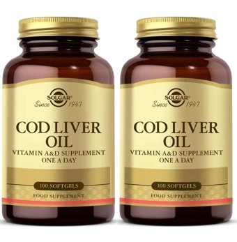 Solgar Cod Liver Oil Yetişkin Vitamin 2x100 Adet Kapsül
