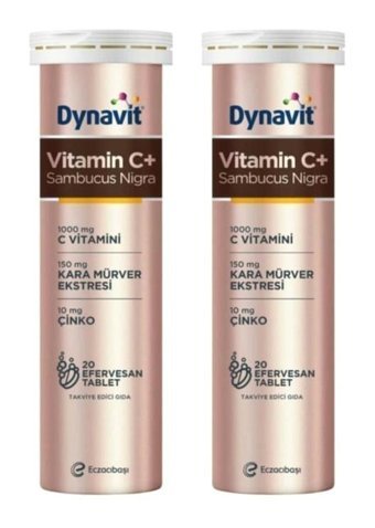 Dynavit Sambucus Portakal Yetişkin Vitamin 2x20 Adet Tablet