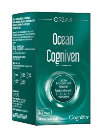 Ocean Cogniven Yetişkin Vitamin 30 Adet Kapsül