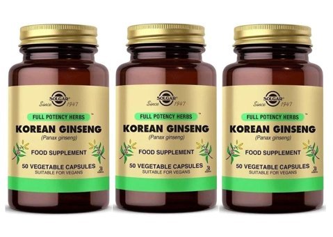 Solgar Korean Ginseng Yetişkin Vitamin 3x50 Adet Kapsül
