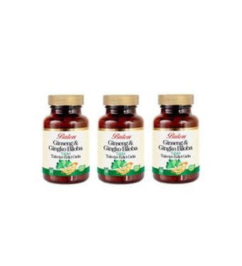 Balen Ginseng Ginkgo Biloba Yetişkin Vitamin 3x120 Adet Tablet