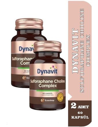Dynavit Sulforaphane Choline Complex Yetişkin Vitamin 2x60 Adet Kapsül