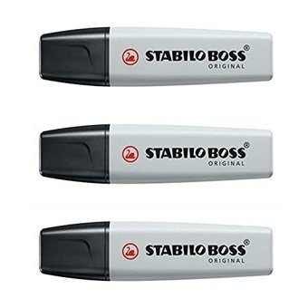 Stabilo Boss Orijinal 3'lü Pastel Gri Fosforlu Kalem