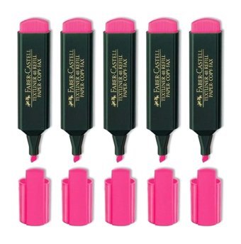 Faber-Castell 1548 5'li Neon Pembe Fosforlu Kalem