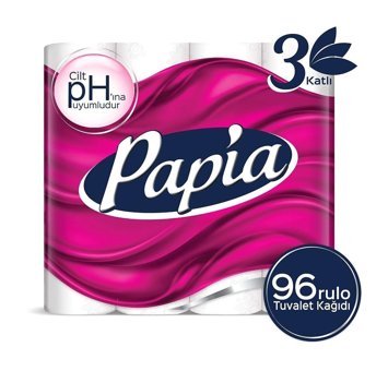 Papia 3 Katlı 96'lı Rulo Tuvalet Kağıdı