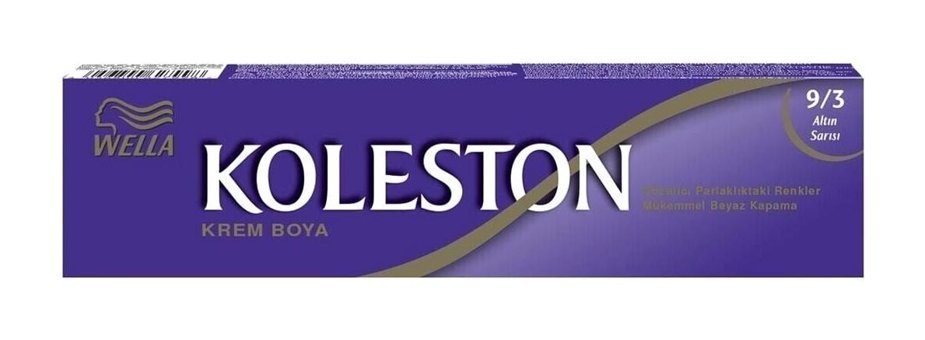 Wella Koleston 9.3 Altın Sarı Krem Saç Boyası 50 ml