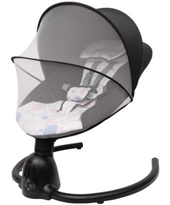 Bagi Dastana Black Square Otomatik Sallanır Müzikli 5 Kademeli Ana Kucağı