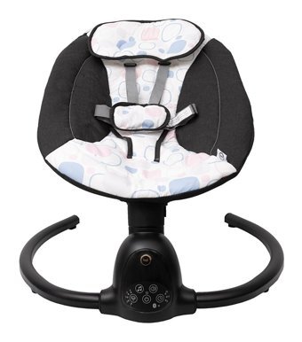 Bagi Dastana Black Square Otomatik Sallanır Müzikli 5 Kademeli Ana Kucağı