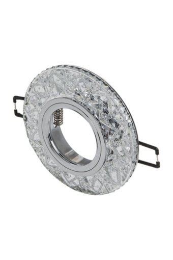 Cata Ct-6598 G10 Cam Tekli Başlık Yuvarlak Gömme Led Spot Ampul Gümüş
