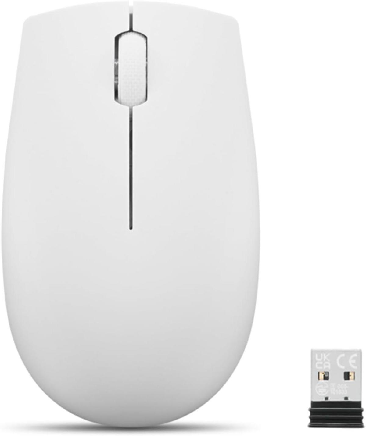 Lenovo 300 Kablosuz Beyaz Optik Mouse