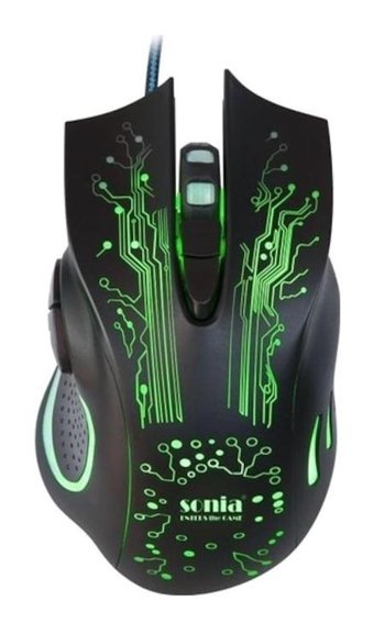 Sonia SN-X9 RGB Ergonomik Makrolu Kablolu Siyah Optik Gaming Mouse