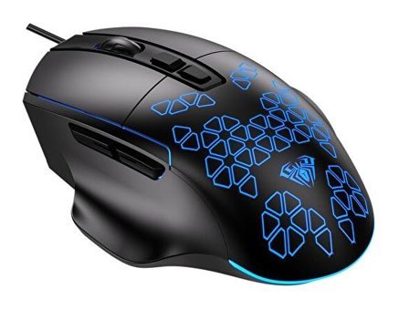 Aula F812 RGB Ergonomik Makrolu Kablolu Siyah Optik Gaming Mouse
