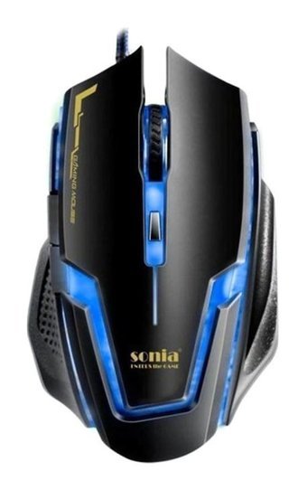 Sonia SN-A9 RGB Ergonomik Makrolu Kablolu Siyah Optik Gaming Mouse