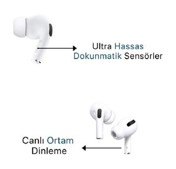 West Pro Kulak İçi Kablosuz Bluetooth Kulaklık Beyaz