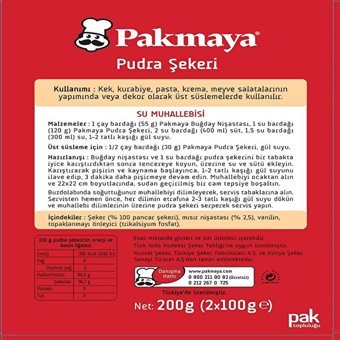 Pakmaya Pudra Şekeri