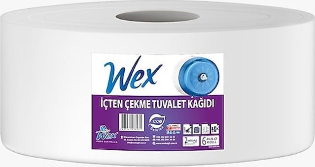 Wex 2 Katlı İçten Çekmeli 12'li Rulo Tuvalet Kağıdı
