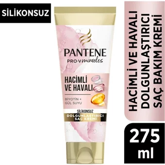 Pantene Pro-V Minerals Hacimli ve Havalı Hacim Dolgunluk Veren Biotin Gül Suyu Kadın Saç Kremi 275 ml