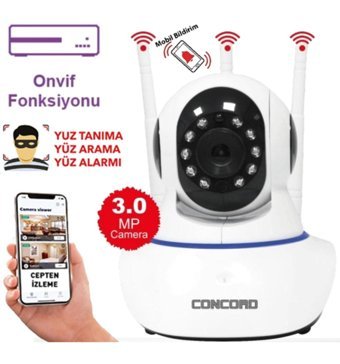 Concord C-630 Hareket Sensörlü Gece Görüşlü IP Bebek Kamerası