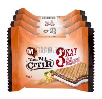 Migros Tam Bi Çıtır Kakao Kremalı Gofret 80 gr