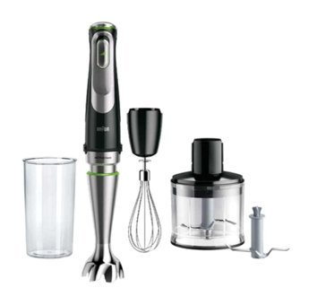 Braun Multiquick 9 Mq9135Xı 600 ml Plastik Kişisel Turbo Fonksiyonu 1200 W Çift Bıçaklı 5'li El Blender Siyah