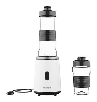 Grundig Kb 422600 500 ml Plastik Kişisel 250 W 3 Bıçaklı 2'li Blender Beyaz-Siyah